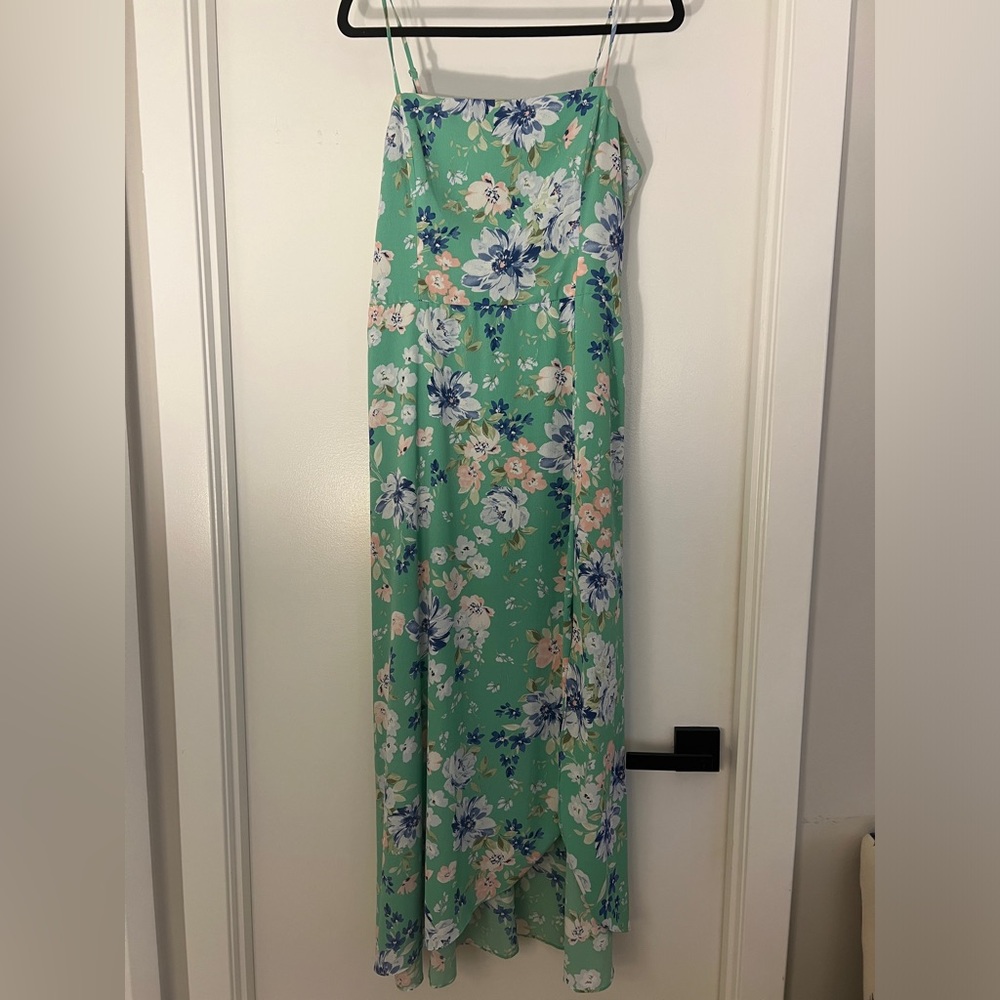 BCBG Floral Midi Dress Size 12 Like New